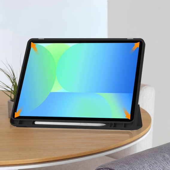 Чехол для Samsung Galaxy Tab S10 FE+ Plus, Smartcase с местом для стилуса, чёрный