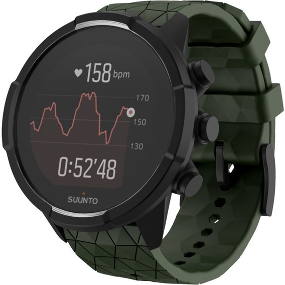 Силиконовый ремешок Rhombic Grain до Suunto 9, Green