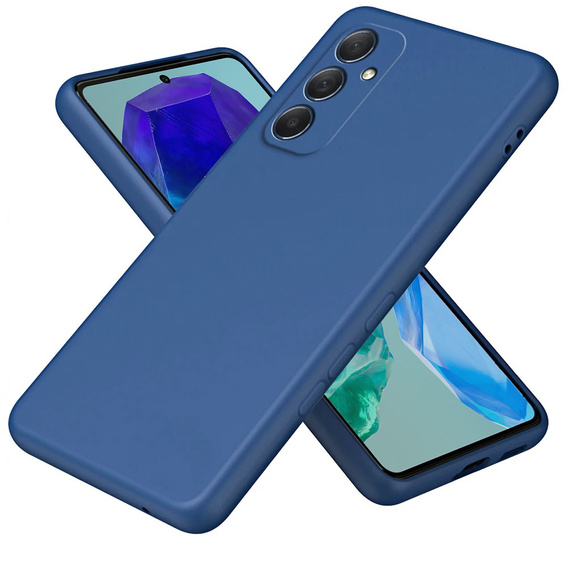 Чoхол до Samsung Galaxy M55 5G, Silicone Lite, темно-синій