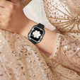 Металический браслет с чехлом для часов Apple Watch 4/5/6/SE 44mm, Black