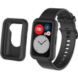 Прозорий ремінець з футляром до Huawei Watch Fit, Black