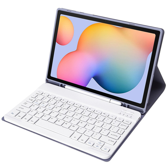 Чохол + клавіатура Samsung Galaxy Tab S6 Lite P610/P615 / S6 Lite 2022 10.4, Pen Slot, фіолетовий