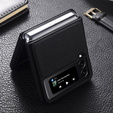 Чохол Litchi Leather для Samsung Galaxy Z Flip 4, Black