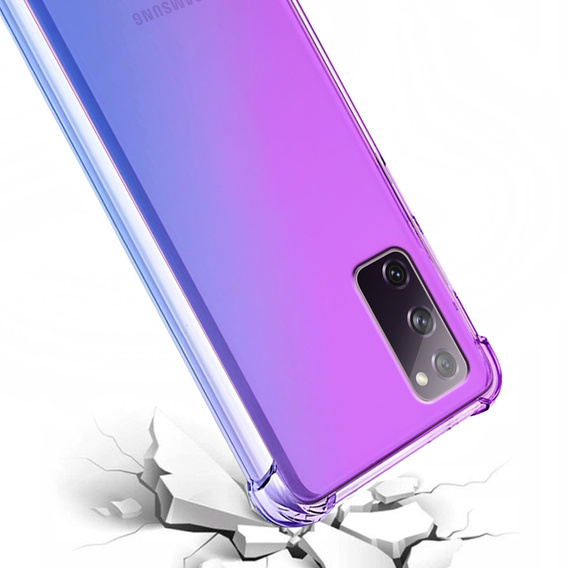 Чохол для Samsung Galaxy S20 FE, Gradient Dropproof, Фіолетовий / синій