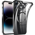 Чохол для iPhone 14 Pro, Electro MagSafe, чорний + Скло на екран
