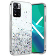 Чехол до Xiaomi Redmi Note 11 Pro 4G/5G, Glittery, прозрачный