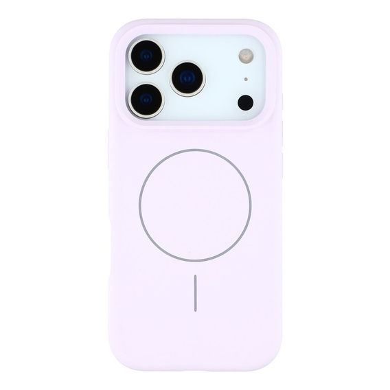 Силиконовый чехол для iPhone 17 Pro Max, для MagSafe, противоударный, фиолетовый
