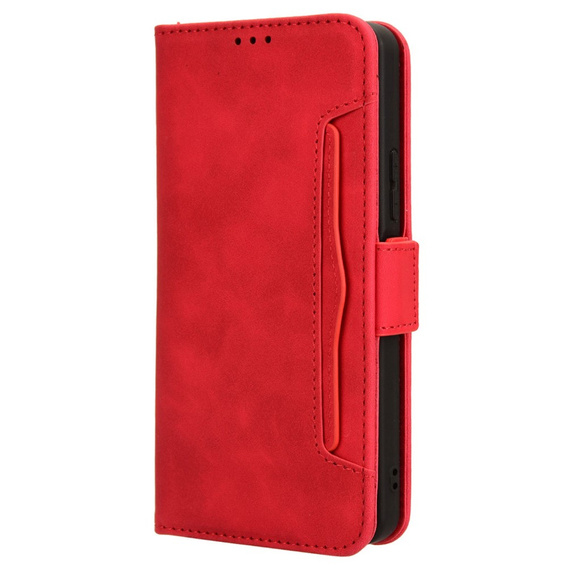 Откидной чехол для Xiaomi Redmi A3, Card Slot, красный