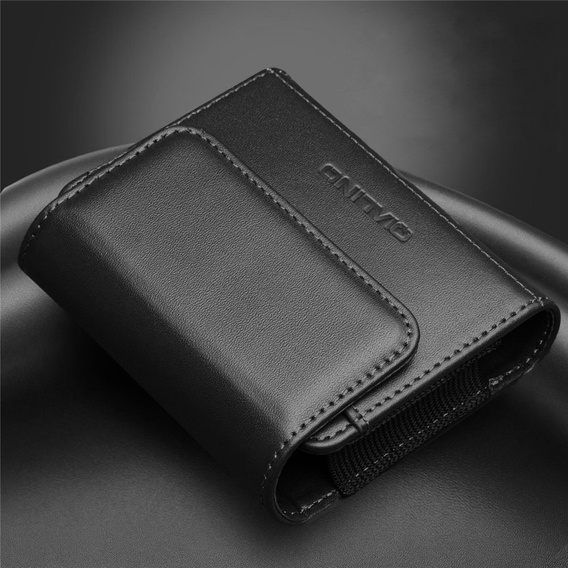 QIALINO Кожаный чехол на пояс для складных смартфонов