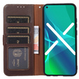 Чохол-книжка для Xiaomi Redmi 12C, KHAZNEH RFID, коричневий / синій