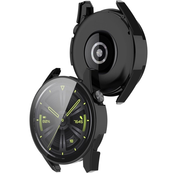 2в1 чохол та захисне скло для годинника Huawei Watch GT 3 46mm, Black