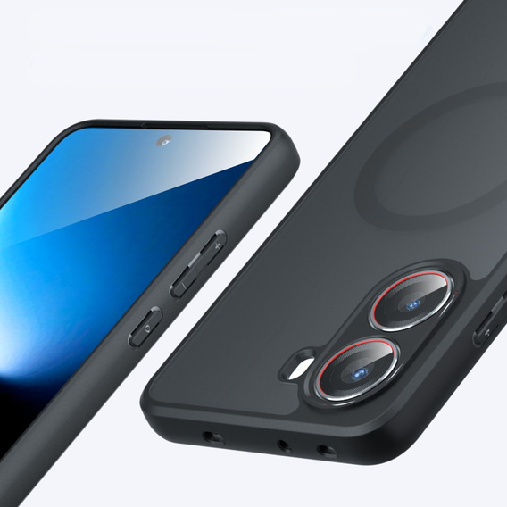 Чохол для Xiaomi Poco X7 Pro 5G, для MagSafe, ERBORD Matt Case, чорний