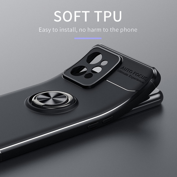 Чехол KickStand Finger Ring для Realme C31, Black