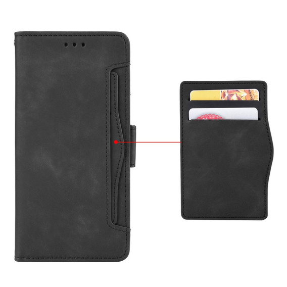 Футляр з клапаном для Realme 11 Pro 5G / Pro+ 5G, Card Slot, чорний