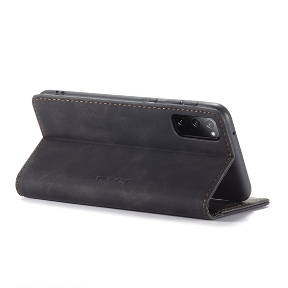 Чехол CASEME для Samsung Galaxy S20 FE, Leather Wallet Case, чёрный