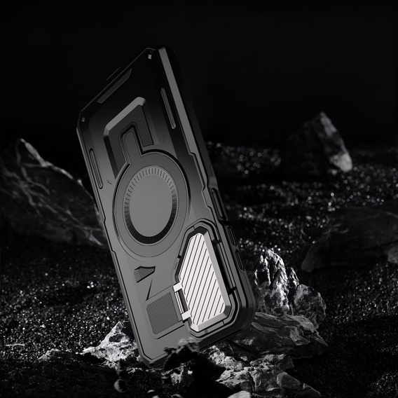 Чохол для Samsung Galaxy A16, Military MagSafe with camera protection, чорний