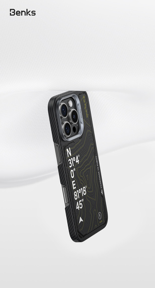 Чохол BENKS Kevlar Magnetic Armor Air Kevlar 600D Summit Kangrinboque 0065 для MagSafe для iPhone 16 Pro