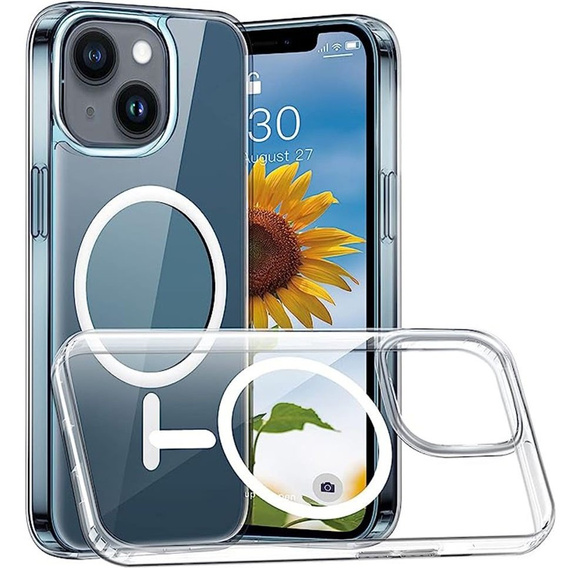 Чехол для iPhone 15 ERBORD CrystalMag, прозрачный