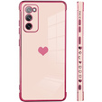 Чoхол до Samsung Galaxy S20 FE, Electro heart, рожевий rose gold