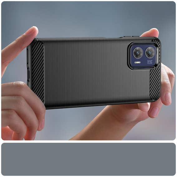 Чoхол до Motorola Moto G73 5G, Carbon, чорний