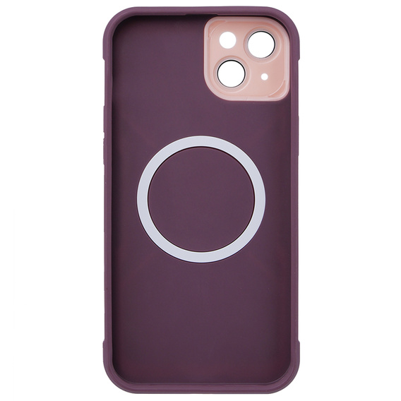 Чехол для iPhone 15, ERBORD Armor Mag, бордовый