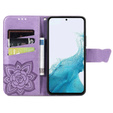 Откидной чехол для Samsung Galaxy A36, Butterfly, фиолетовый