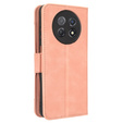 Футляр з клапаном для Huawei Nova Y91 4G, Card Slot, рожевий