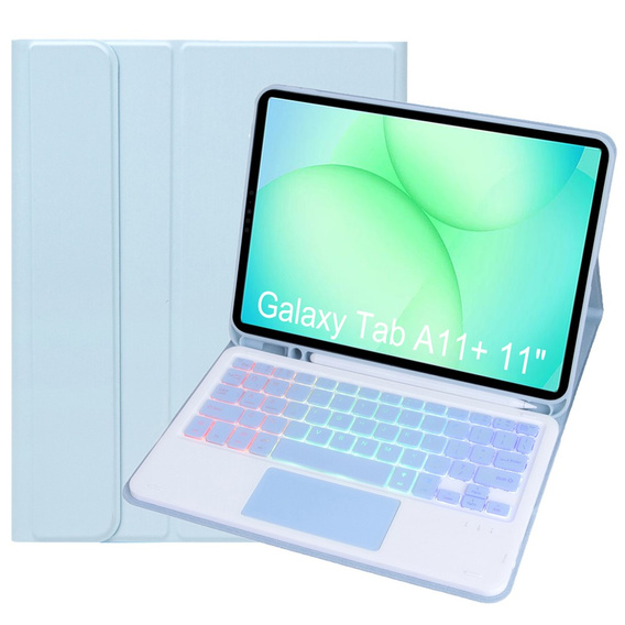 Чехол с подсветкой клавиатуры Bluetooth и тачпадом для Samsung Galaxy Tab A11+