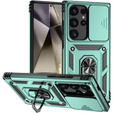 Чехол NOX Camera Slide Samsung Galaxy S24 Ultra, CamShield Slide, зелёный