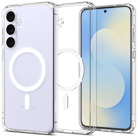 Гибридный чехол Spigen Ultra Hybrid MagSafe для Samsung Galaxy S25 Ultra, прозрачный / белый