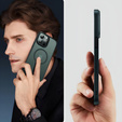 Чохол для iPhone 11 Pro, для MagSafe, ERBORD Matt Case, зелена + захисне скло