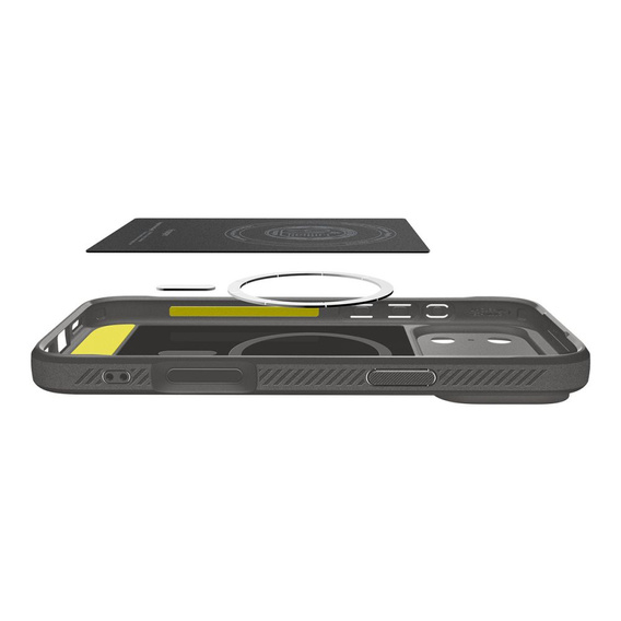 Чехол Spigen Rugged Armor MagSafe для iPhone 17 Pro Max, серый