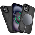 Чехол для iPhone 16, Aramid Fiber Cover, чёрный