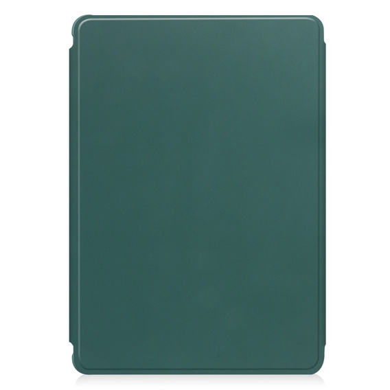 Чехол клавиатура для Samsung Galaxy Tab A9+, Rotary 360° Leather, тёмно-зелёный