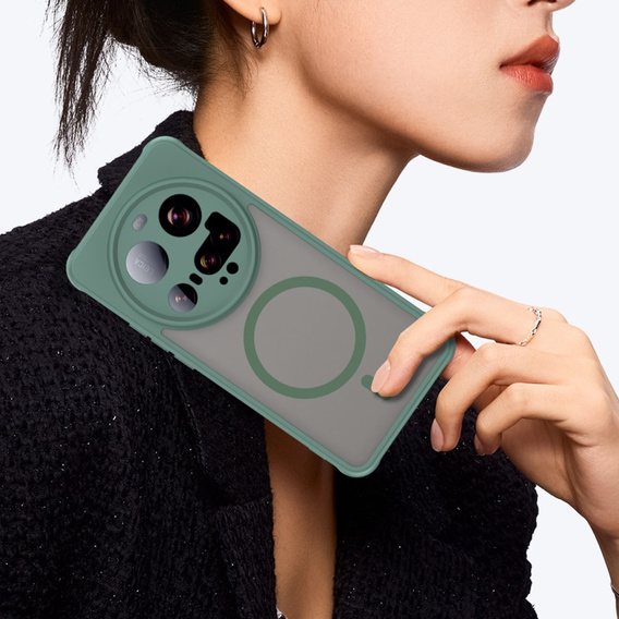 Чохол для Xiaomi 15 Ultra, для MagSafe, ERBORD Matt Case, зелений