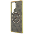 Чехол GUESS Magnetic IML Metal Glitter 4G Circle Triangle для Samsung Galaxy S25 Ultra