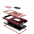 Чехол NOX Camera Slide Samsung Galaxy S23 Ultra, CamShield Slide, розовый / красный