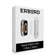 2x закаленное стекло с монтажной рамкой ERBORD для Apple Watch Ultra 1/2/3 49 мм