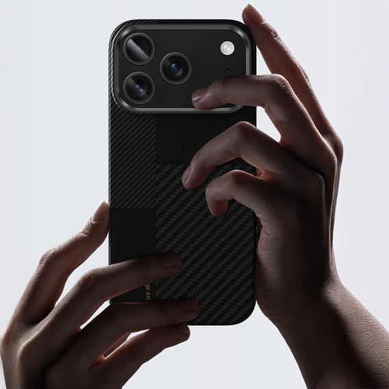 Чехол BENKS Kevlar для Samsung Galaxy S25 Ultra, для MagSafe, Carbon Fiber, чёрный