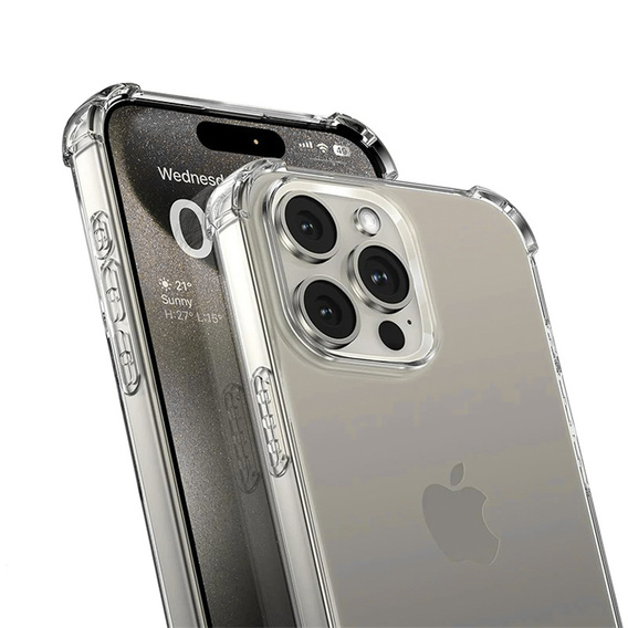 Чохол для iPhone 16 Pro Max, Erbord Dropproof, прозорий + скло