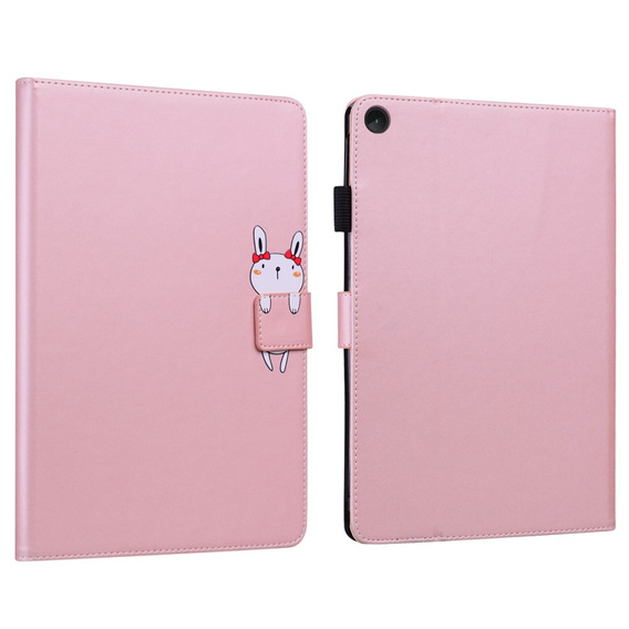 Чехол для Lenovo Tab M10 Plus 10.6 Gen 3, с клапаном, animal, розовый