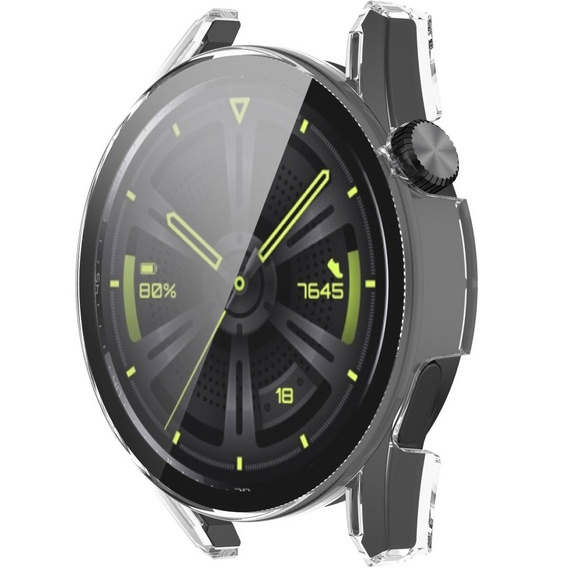 2в1 чохол та захисне скло для годинника Huawei Watch GT 3 46mm, Clear