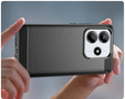 Чехол до Xiaomi Redmi Note 14 5G, Carbon, чёрный