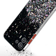 Чoхол до Motorola Edge 20 Lite, Glittery, чорний