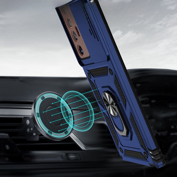 Чехол NOX Camera Slide Samsung Galaxy Note 20 Ultra, CamShield Slide, синий