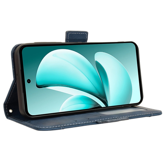 Футляр з клапаном для Realme C71, Card Slot, темно-синій