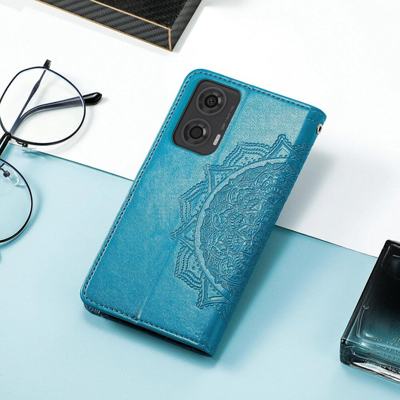 Чохол-книжка для Motorola Moto E14, Mandala, м'яти