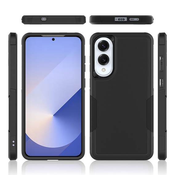 Бронированный чехол для Samsung Galaxy S25 Edge, Dual Shockproof, чёрный