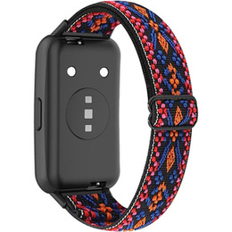Нейлоновий ремінець BOHO до Huawei Band 7, Pink / Orange