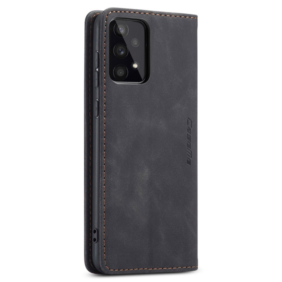 Чехол CASEME для Samsung Galaxy A53 5G, Leather Wallet Case, чёрный